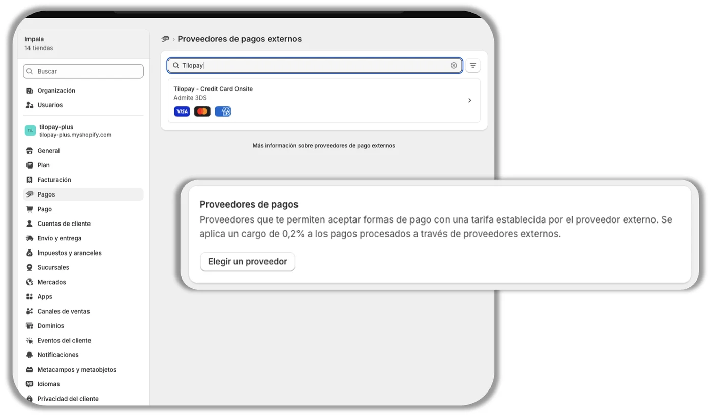 How Do I Set Up the Tilopay Payment Method for Credit or Debit Card Payments in Shopify? — screen 33