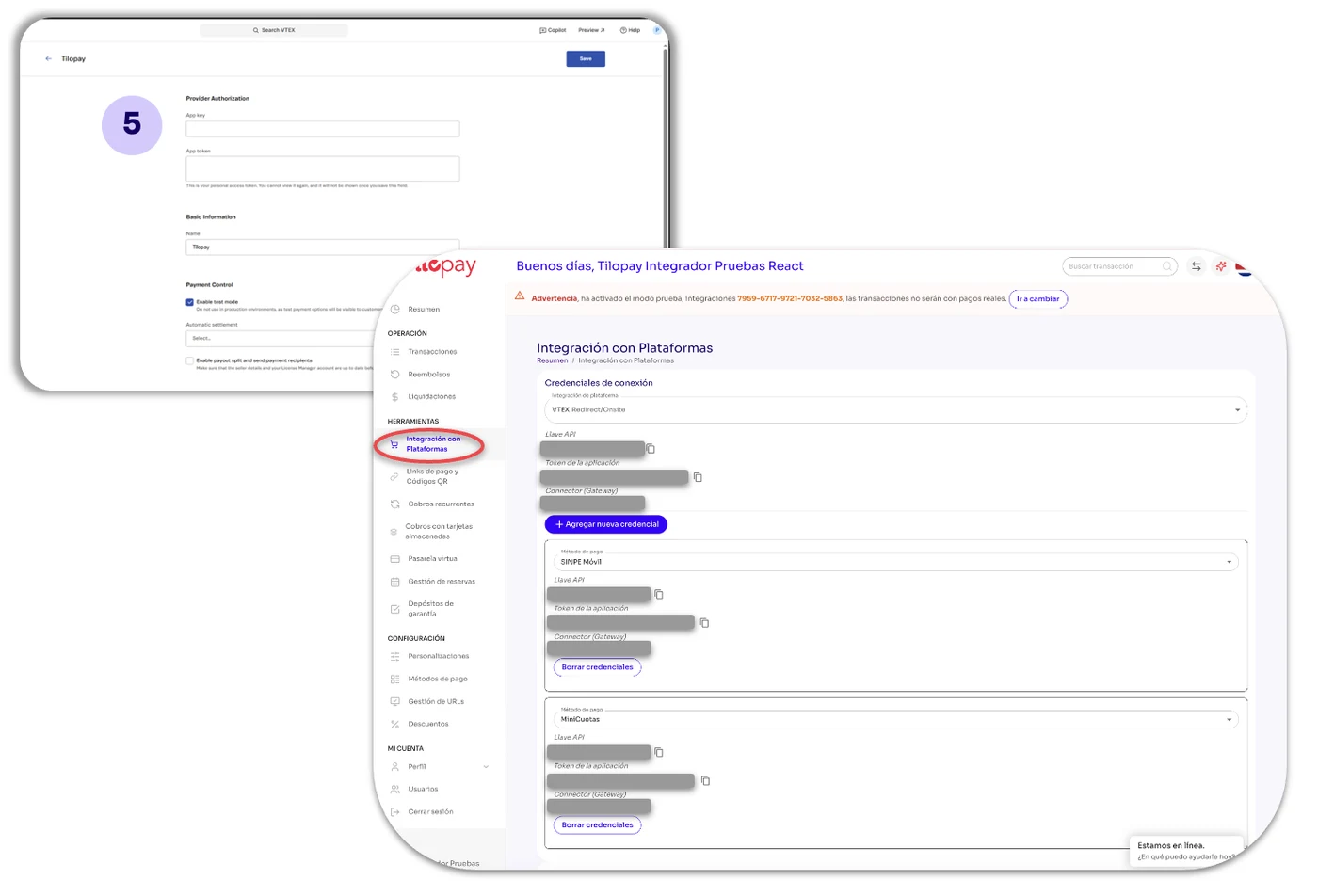 How Do I Configure the Tilopay Payment Method for Credit or Debit Card Payments in VTEX Payment Terms? — screen 51