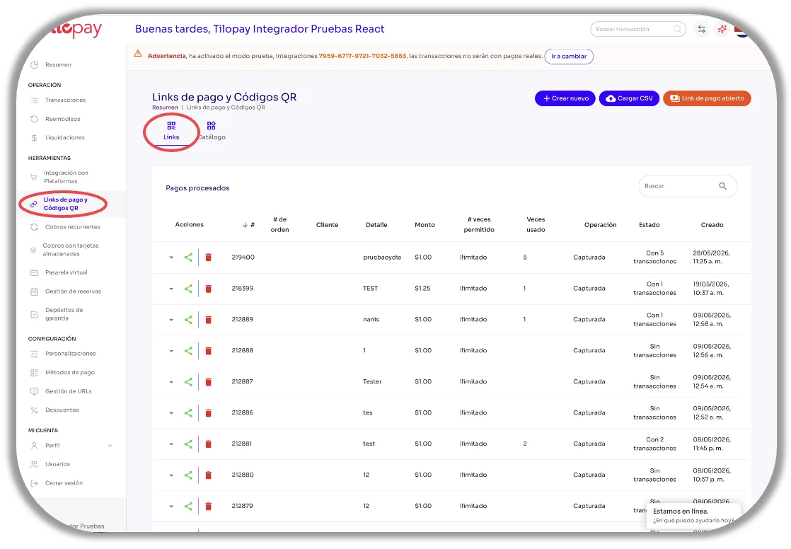 How do I create a Payment Link? — screen 83
