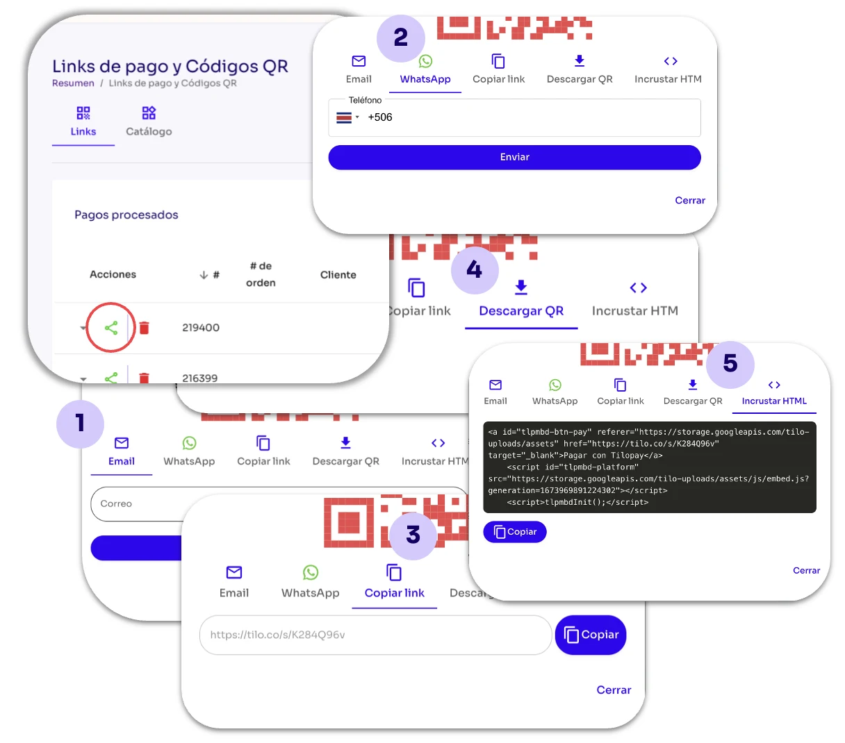 How do I delete a payment link? — screen 86