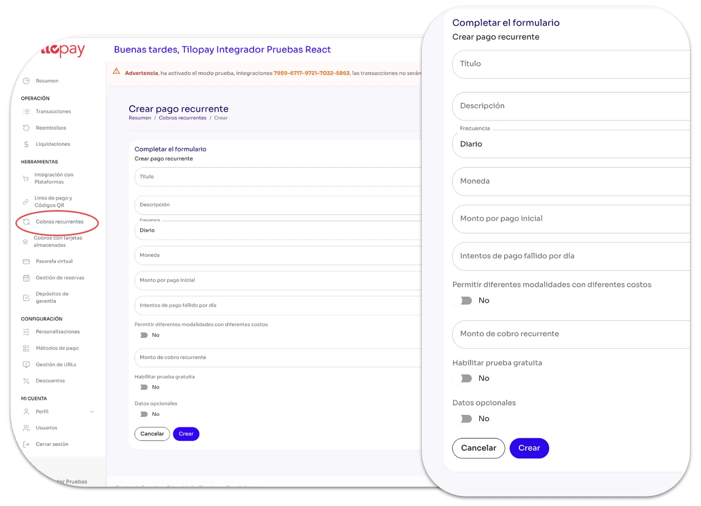 How do I create a plan in Subscription Billing? — screen 97