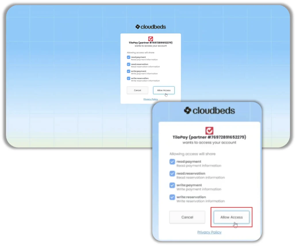 How to install Cloudbeds — screen 121
