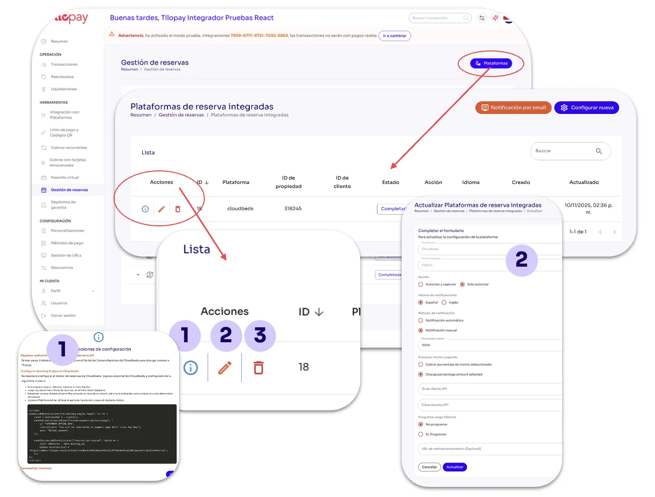 How to Set Up Guesty in Tilopay — screen 134