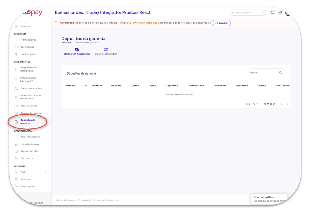 How Do I Create a Security Deposit? — screen 140
