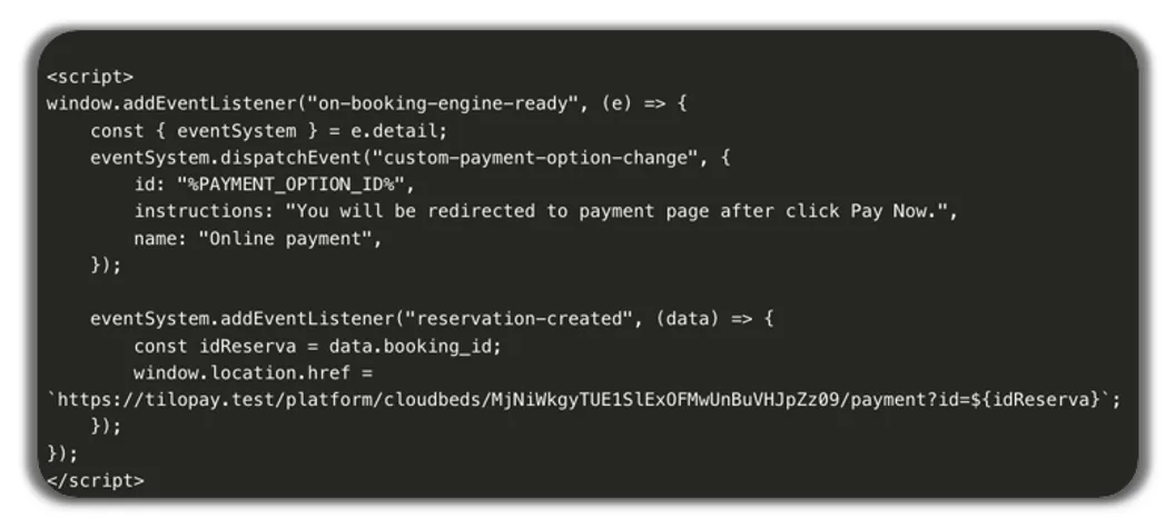 How to Set Up Cloudbeds in Tilopay — screen 131