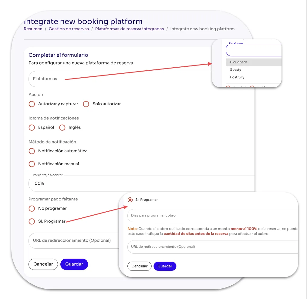 How to set up Hostfully in Tilopay — screen 136