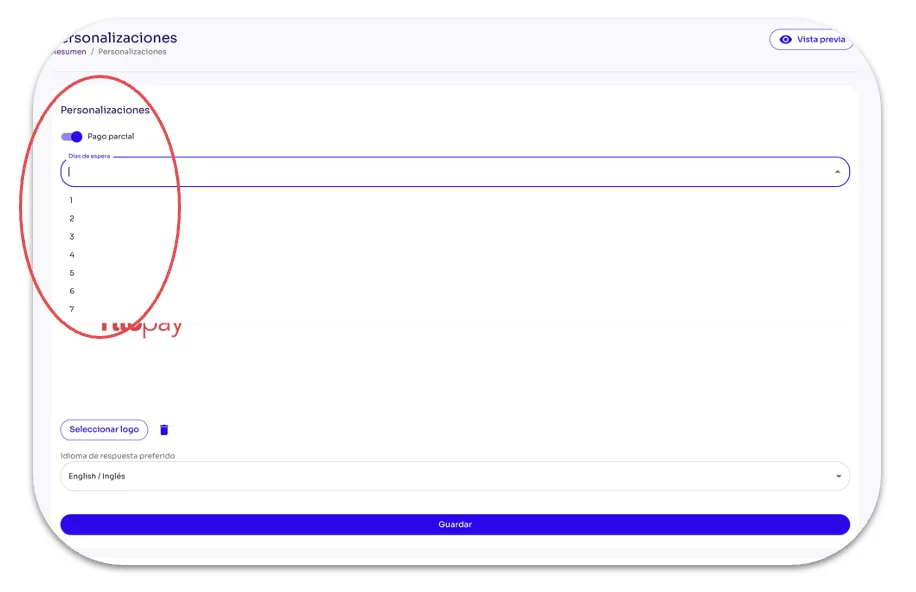 How Do I Set Up a Partial Payment in the Tilopay Admin Dashboard? — screen 148