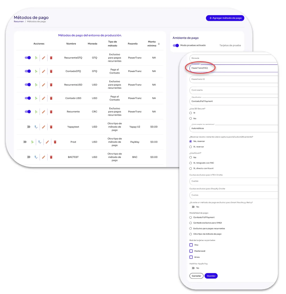 How Do I Add the PowerTranz Payment Method in Tilopay? — screen 158