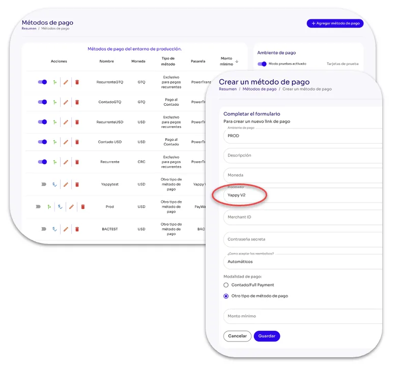 How Do I Add Yappy as a Payment Method in Tilopay? — screen 213