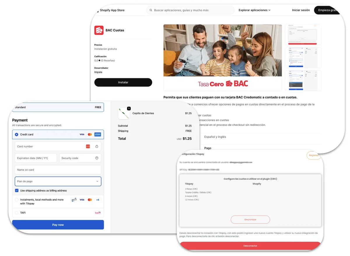How do I set up Tilopay's alternative payment method for Cuotas BAC on Shopify? — screen 46