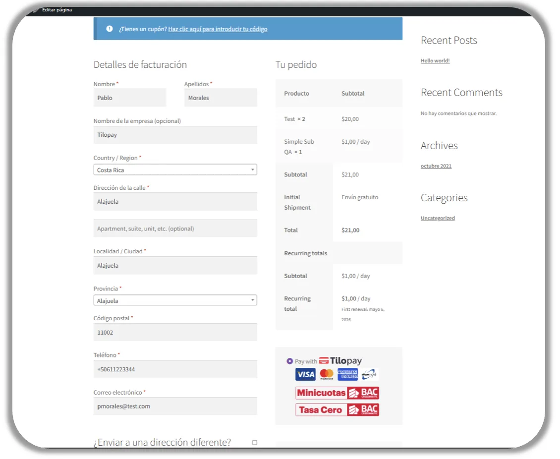 What’s the Difference Between Native Checkout and Redirected Checkout in WooCommerce? — screen 81